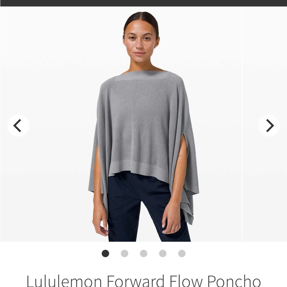 Lululemon flow forward poncho in gray